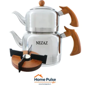 ست کتری و قوری استیل نزاز کد 2305