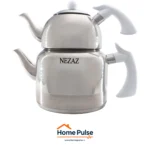 ست کتری و قوری استیل نزاز کد 2410 - تصویر 5