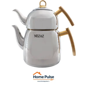 ست کتری و قوری تمام استیل نزاز کد 2413